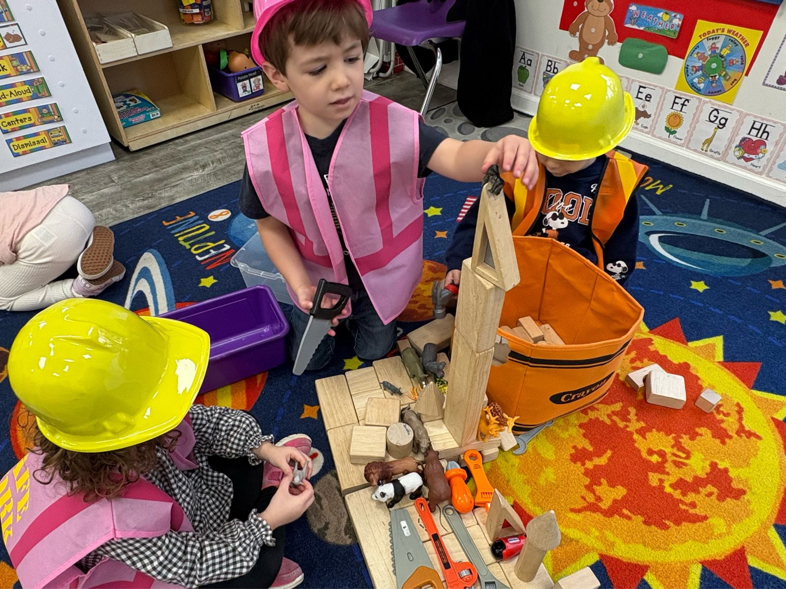 Children enjoying dress-up and pretend play